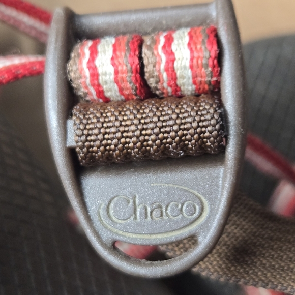 Chaco Womens ZX Pink Brown Striped Double Strap Outdoor Hiking Camping Sandals 8 - Picture 11 of 11